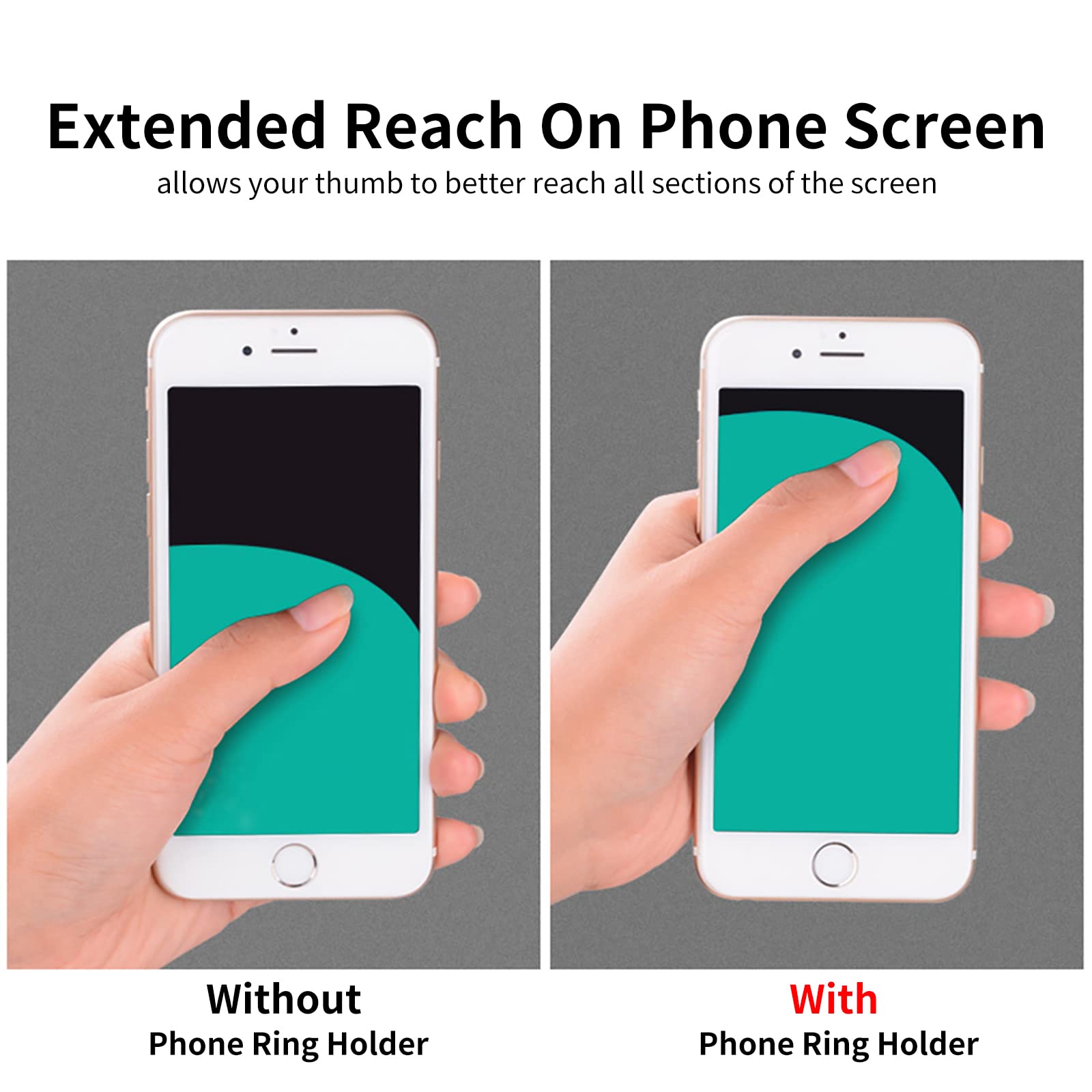 Butterfly Cell Phone Ring Holder - 360° Rotation & 180° Flip Finger Grip Stand - Universal Kickstand for All Smartphones (Rose) - Perfect for Hands-Free Viewing, Selfies & Secure Grip