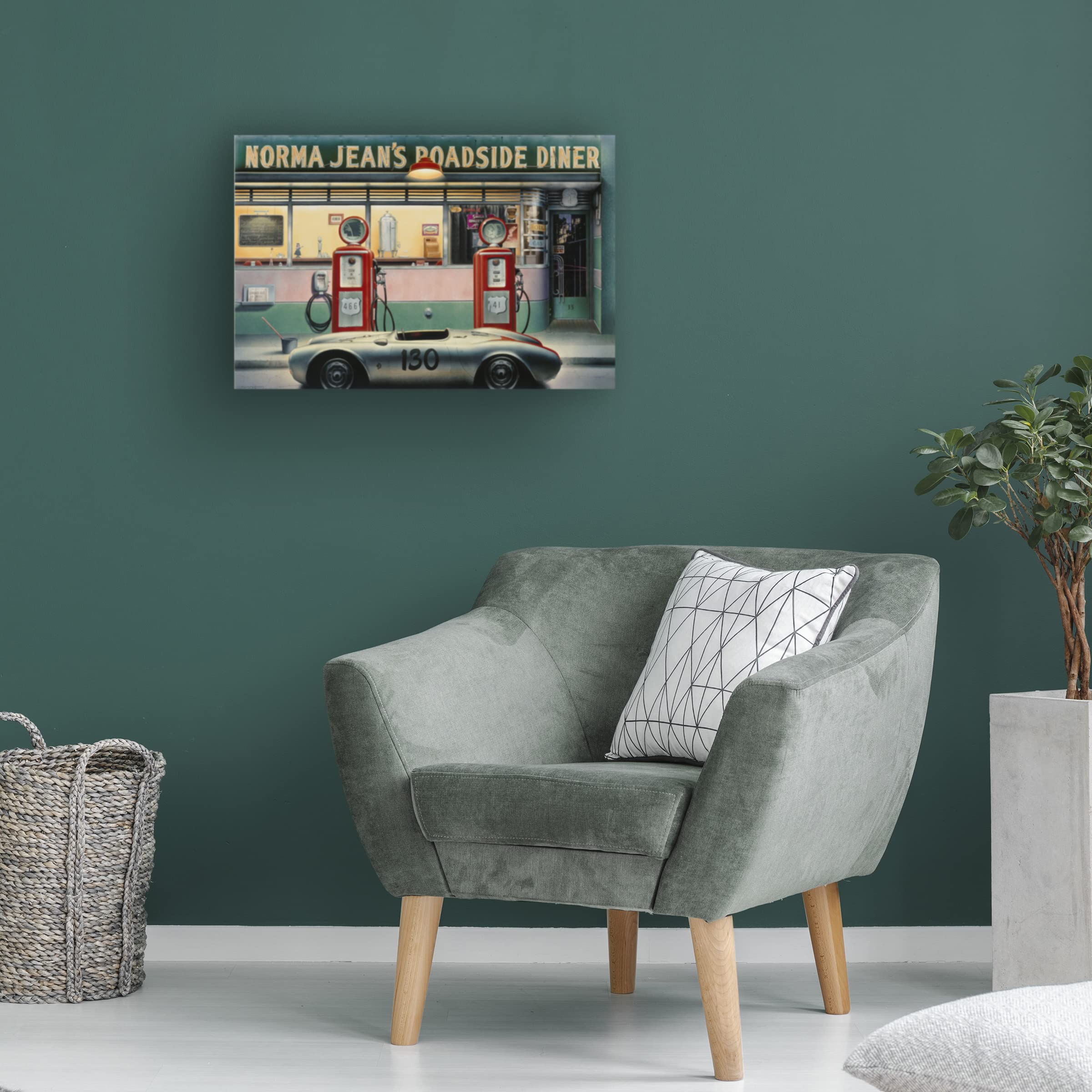 Chris Consani 'Destiny Highway' Canvas Wall Art Print - Modern Abstract Landscape Painting for Living Room, Bedroom & Office Decor