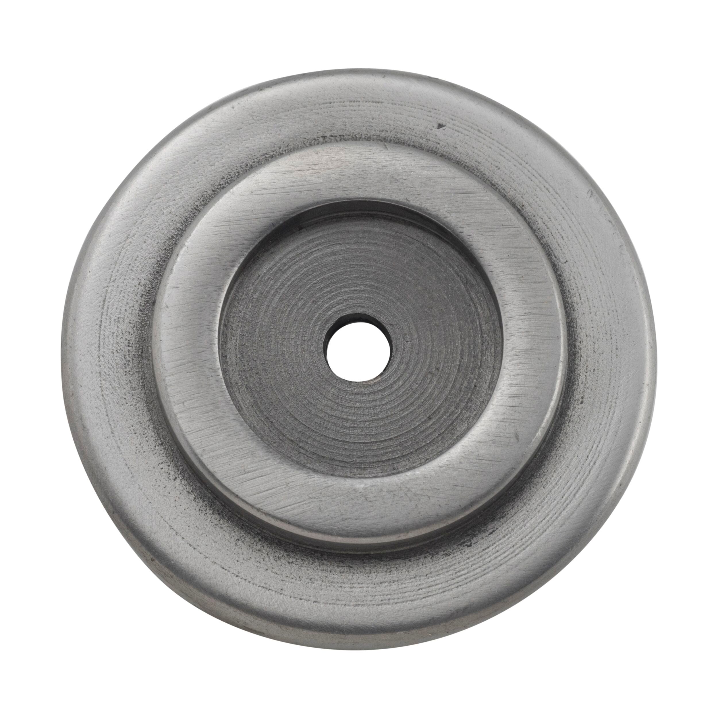 Polished Iron 3090 Backplate for Domed Cupboard Knob - D38mm Metal Cabinet Hardware - Perfect for Kitchen Cabinets, Dressers & Furniture Upgrades