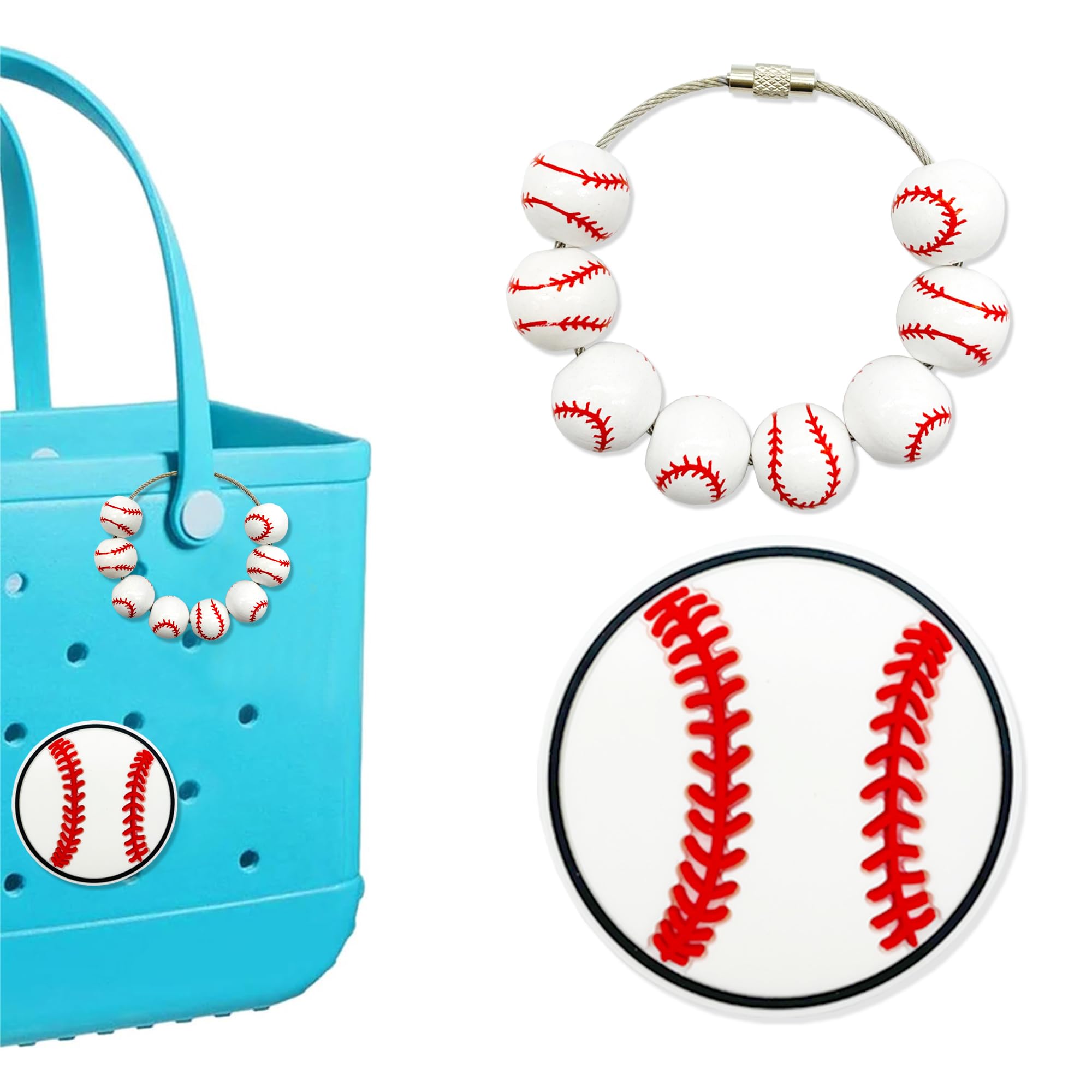 2Pcs Bogg Bag Charms - Stylish Accessories for Simply Southern Bogg Bags & Beach Totes | Perfect for Sports, Beach Outings & Summer Vacations