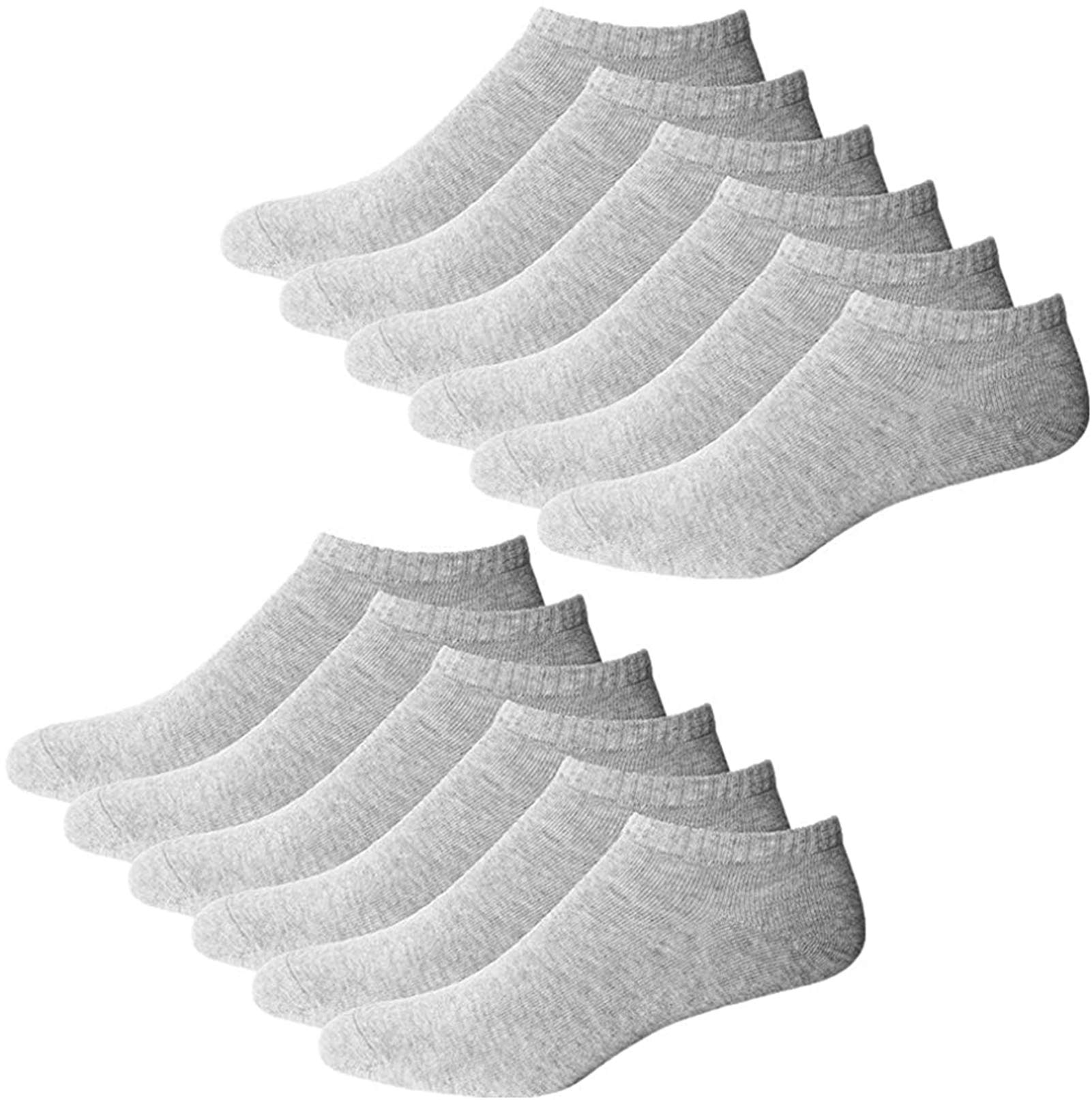 YouShow 10 Pairs Unisex Ankle Socks - Cotton Low Cut Sneaker Socks for Men & Women - Perfect for Running, Gym, Boots & Everyday Wear