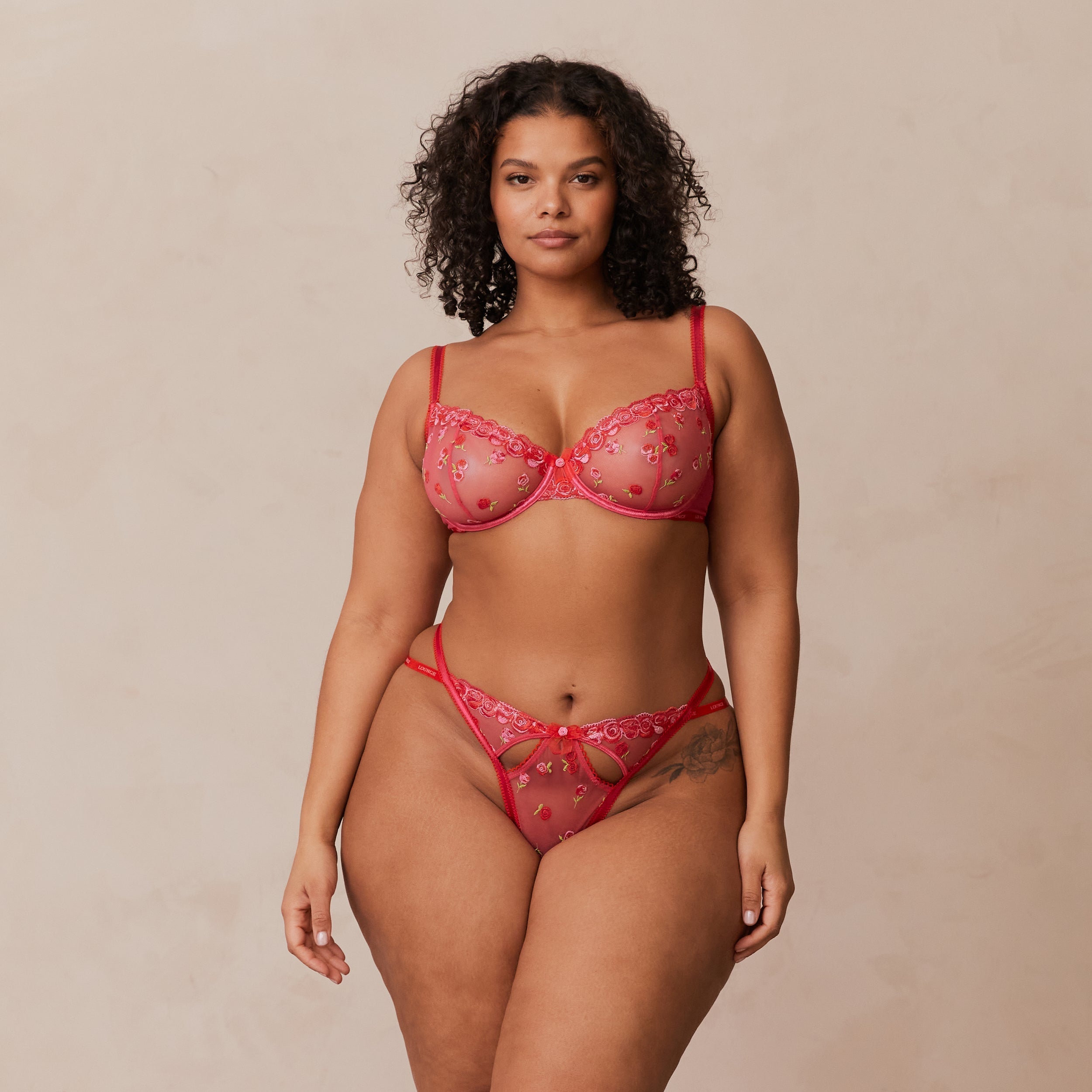 Blush Embroidered Balcony Bra - Hot Pink Lace Underwire Push Up Bra for Women | Perfect for Valentine's Day, Date Night & Special Occasions
