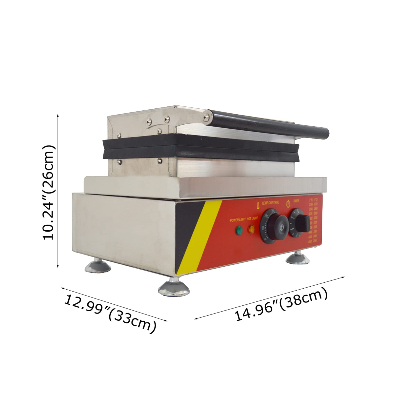 INTSUPERMAI 15-Hole Commercial Donut Maker Machine - Double-Sided Heating, Non-Stick Waffle Donut Baker (110V) - Perfect for Bakeries, Cafes, and Home Breakfast Cooking