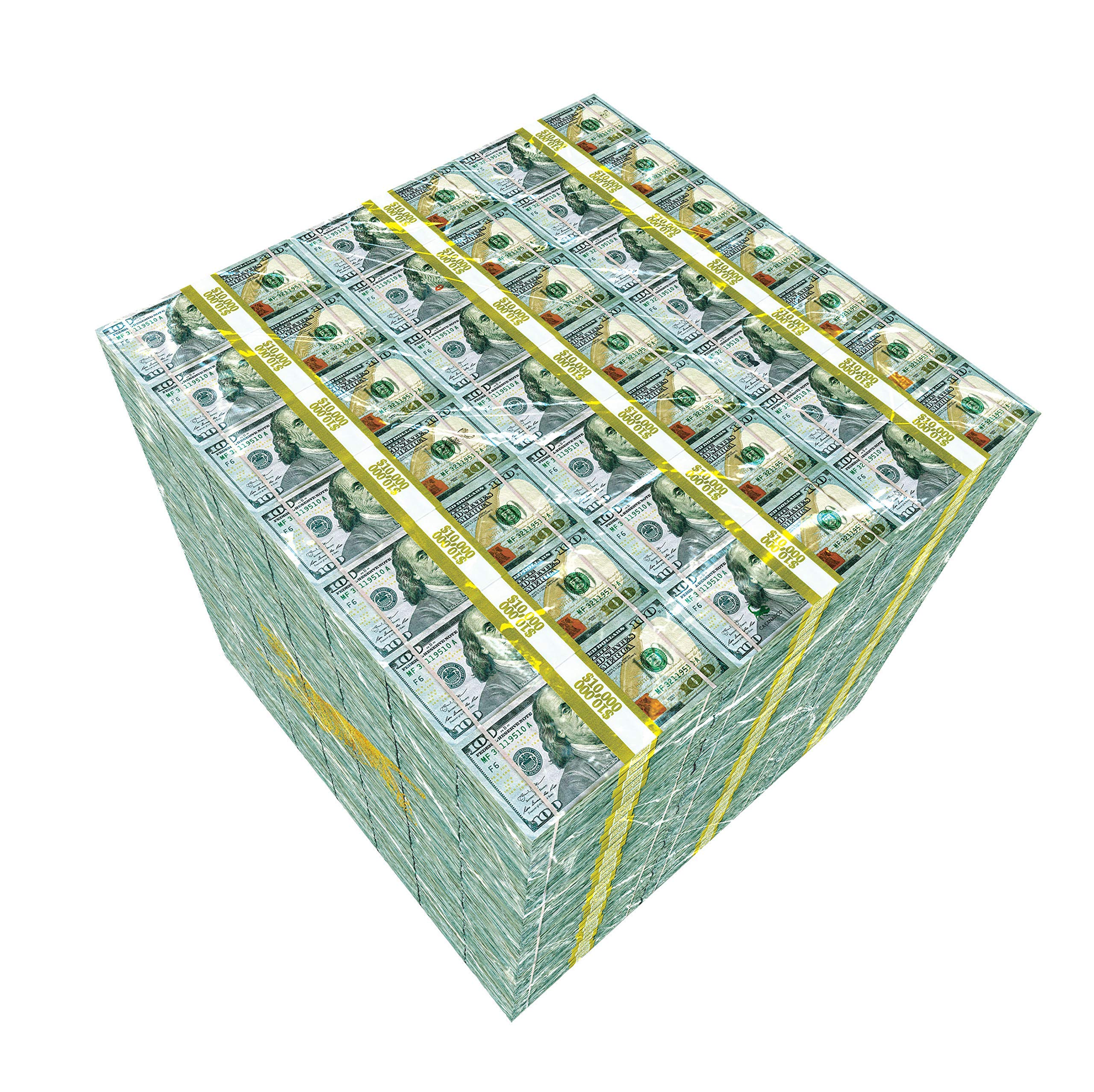 Money Table Cube Side End Coffee Table - Modern Home, Office, Lounge & Bar Furniture for Living Room, Waiting Area and Cafe Decor