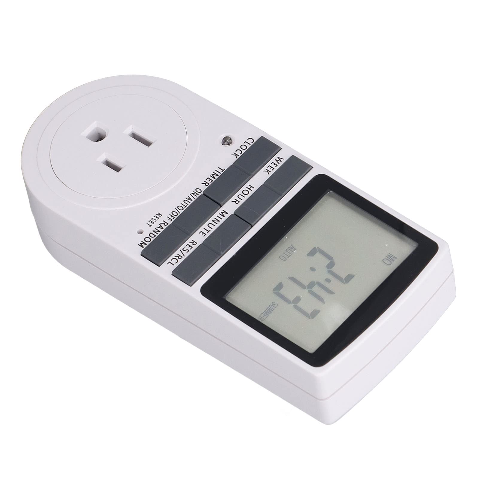 High Power Timer Outlet with Unplugging Resistance - 120V US Plug for Office & Work Use | Perfect for Scheduling Lights, Appliances & Electronics