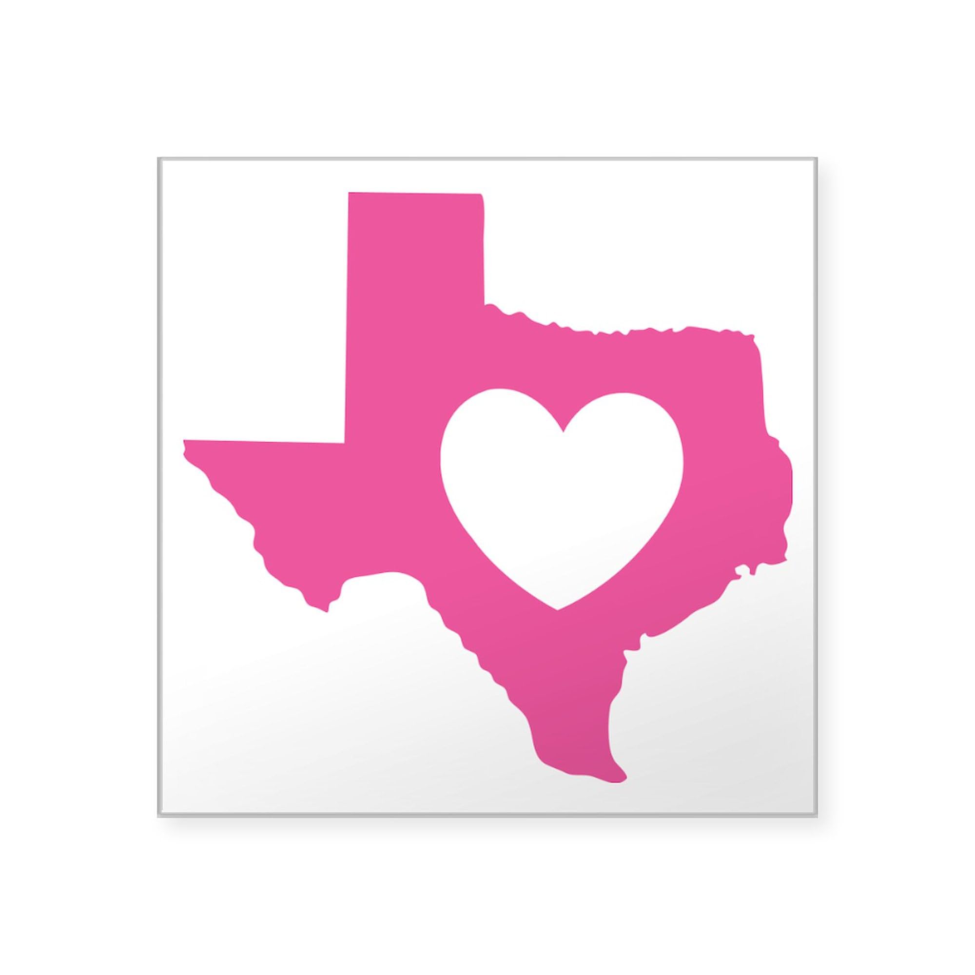 Heart Pink Square Sticker 3x3 Inch - Waterproof Vinyl Bumper Decal for Cars, Laptops, Windows - Perfect for Valentine's Day Gifts & DIY Crafts