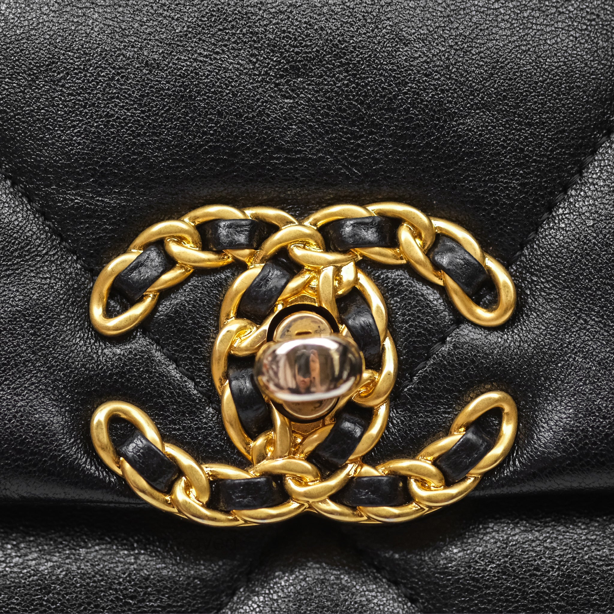 Chanel 19 Medium Handbag Black Goatskin Leather with Mixed Hardware - Luxury Designer Shoulder Bag for Women, Perfect for Work, Evening Events & Everyday Use