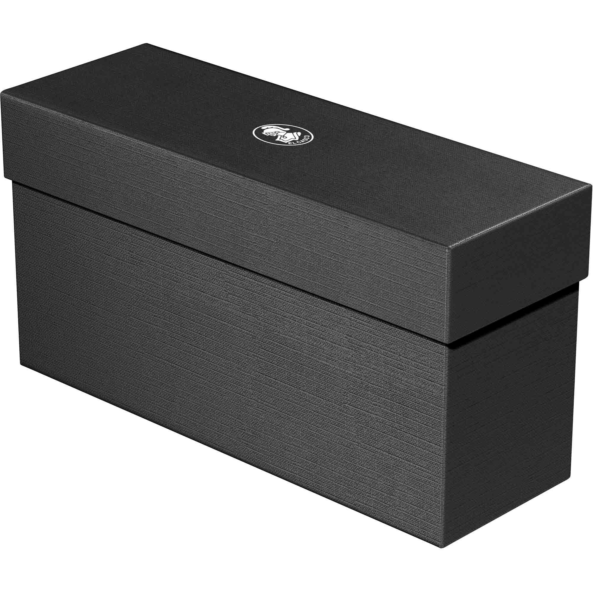 Premium M714 Genuine Leather Envelope Holder - Slim Black Document Organizer for Business, Travel & Everyday Use