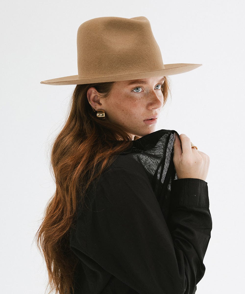Stylish Ava Fedora Hat for Women - Classic Wide Brim Sun Hat for Outdoor, Beach, and Summer Fashion