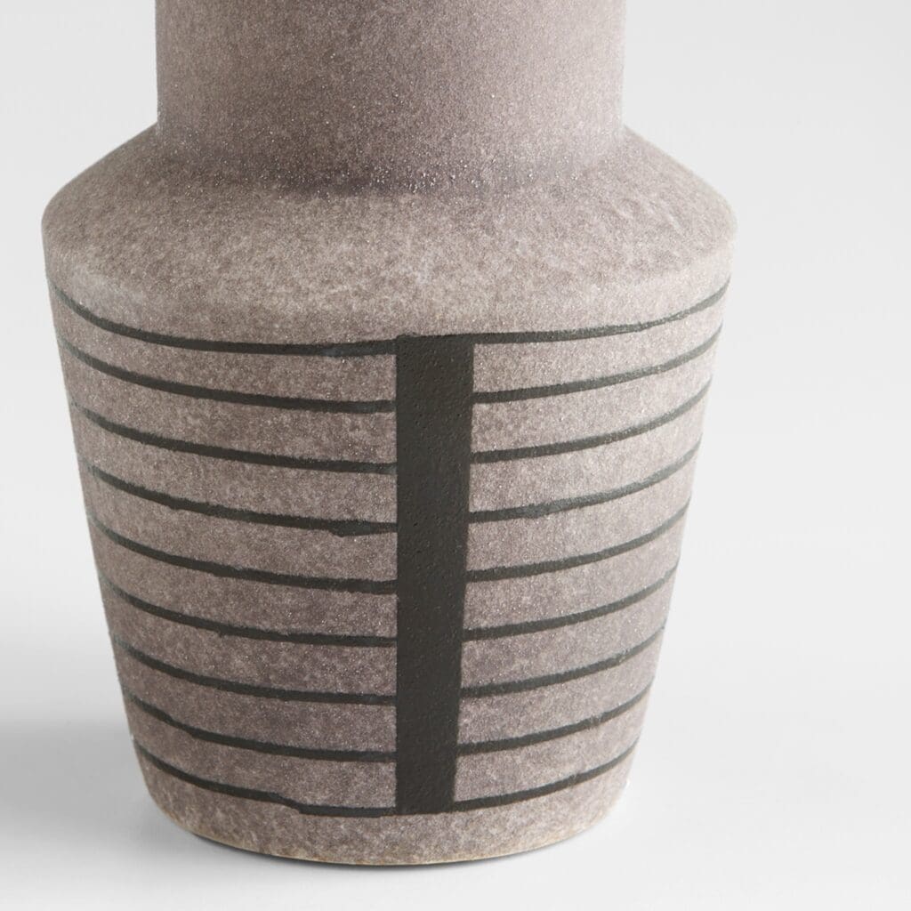 Cyan Design 11481 Erebus Vase - Large Grey Ceramic Vase for Home Decor, Wedding Centerpiece & Modern Interior Design