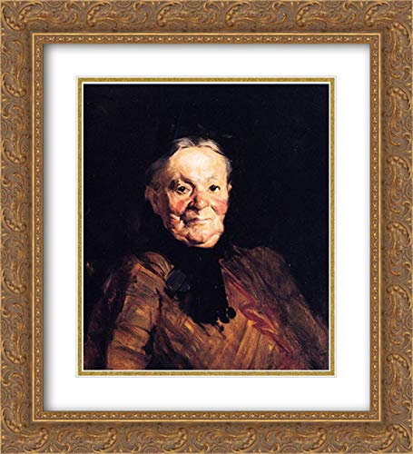 Dutch Match Woman 20x22 Gold Ornate Frame & Double Matted Museum Art Print by Robert Henri - Elegant Wall Decor for Living Room, Bedroom & Office