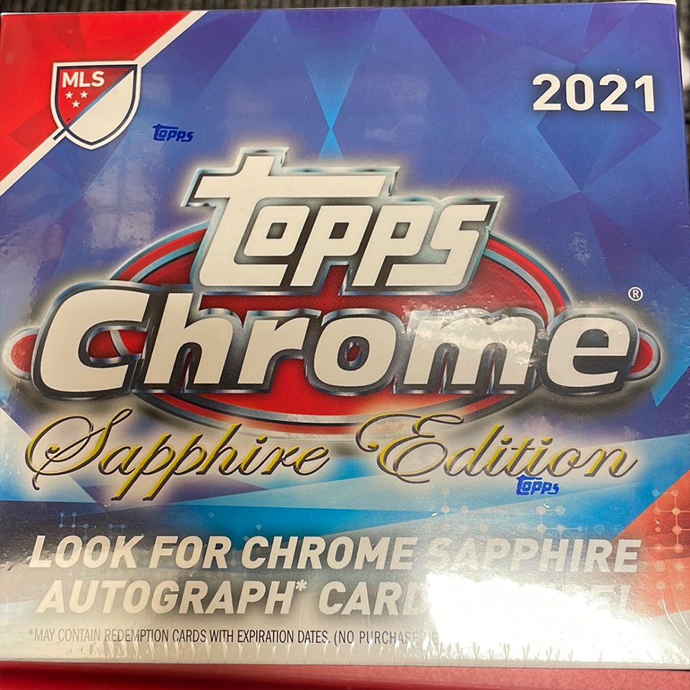 2021 Topps Chrome Sapphire Edition Soccer Hobby Box - Premium Trading Cards Collection for Soccer Fans & Collectors - Perfect for Gifts, Investments, and Card Shows