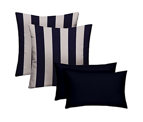 Navy & White Stripe + Navy