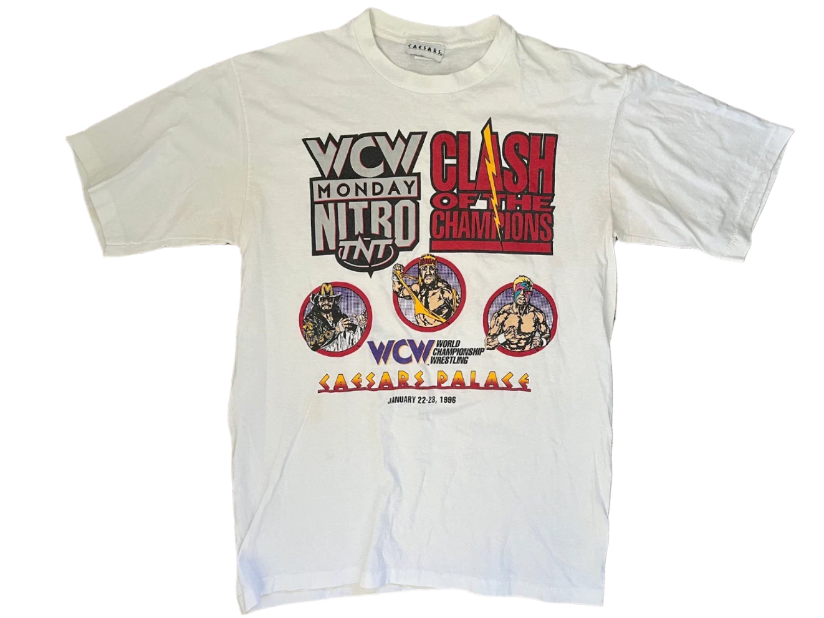 1996 WCW Clash of Champions Vintage Wrestling T-Shirt - Retro Wrestling Fan Apparel for Men & Women - Perfect for Wrestling Events, Cosplay & Nostalgic Fashion