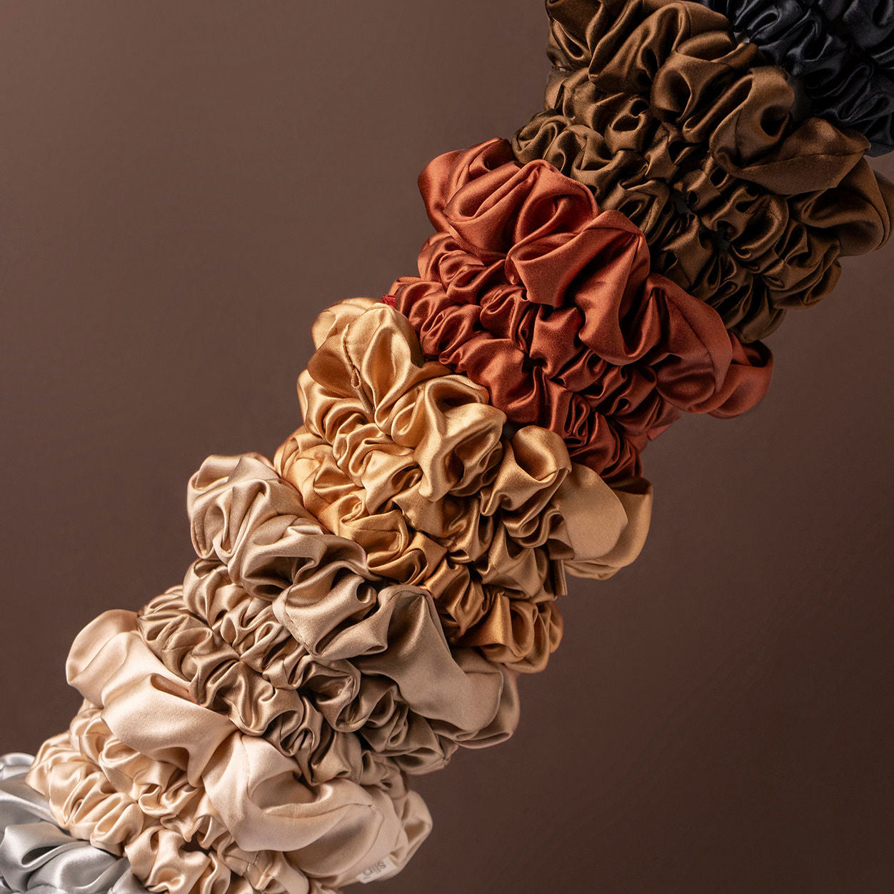 Back to Basics Assorted Scrunchies Hair Ties - Soft Elastic Hair Bands for Women & Girls - Perfect for Workouts, Yoga, School & Everyday Use