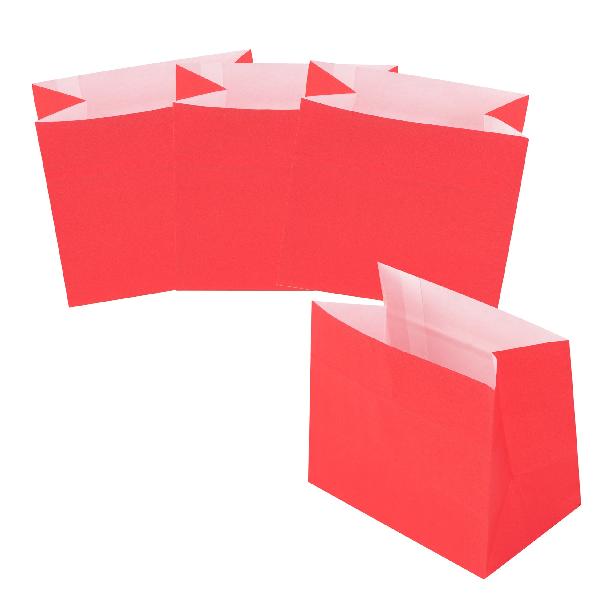 Red Paper Snack Bags Large Size 4.25