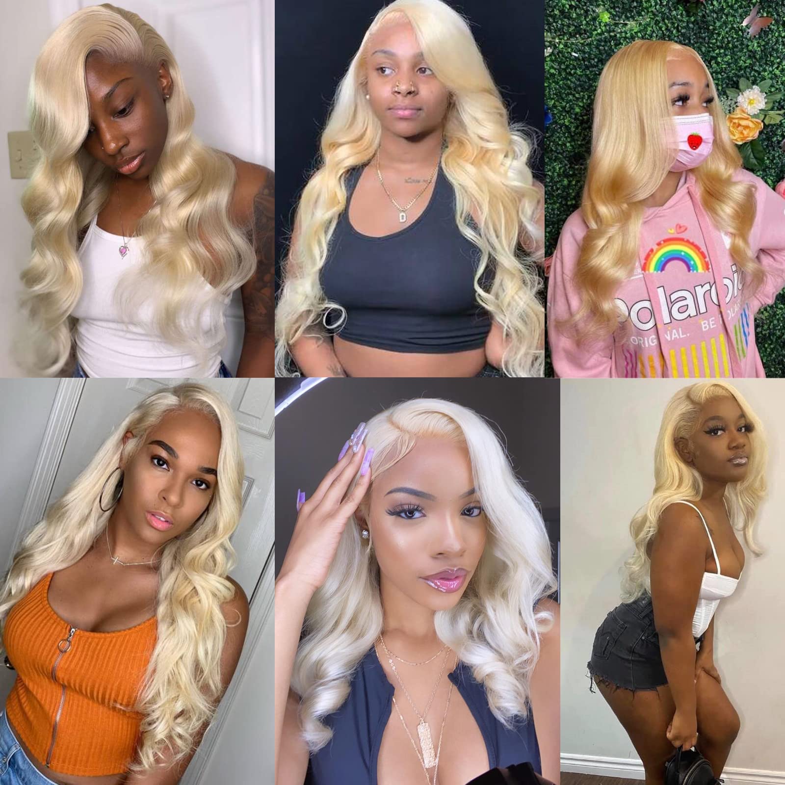 613 Lace Front Wig Human Hair 30inch 13x4 Blonde - 100% Remy Human Hair Wig with HD Lace & Baby Hair - 180% Density Pre-Plucked Lace Frontal Wig for Daily Wear, Cosplay & Special Occasions