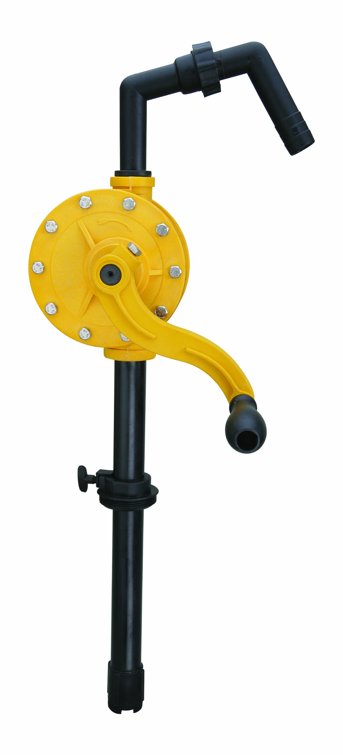WirthCo 32446 Funnel King Yellow and Black Rotary DEF Pump - Heavy Duty Diesel Exhaust Fluid Transfer Pump for Trucks, Tractors, and Equipment