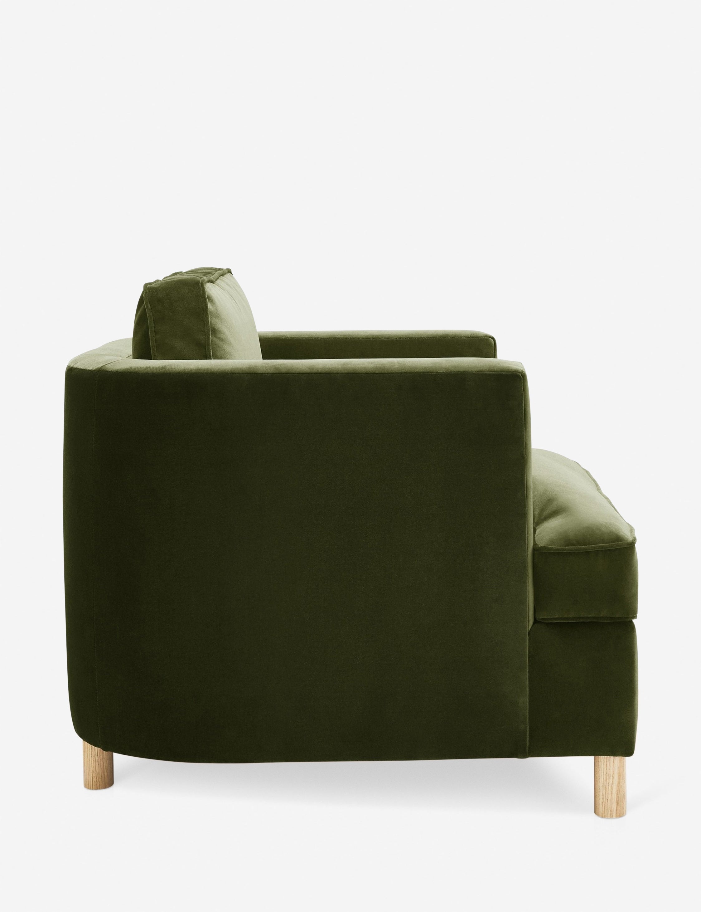 Belton Accent Chair by Ginny Macdonald - Mid-Century Modern Lounge Chair for Living Room, Bedroom & Office - Stylish Comfortable Reading Chair with Wooden Legs