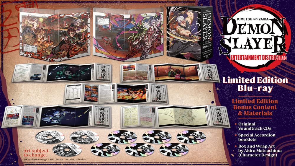 Demon Slayer: Kimetsu no Yaiba Entertainment District Arc Blu-ray Limited Edition - Anime Collector's Item for Home Theater & Gift Giving