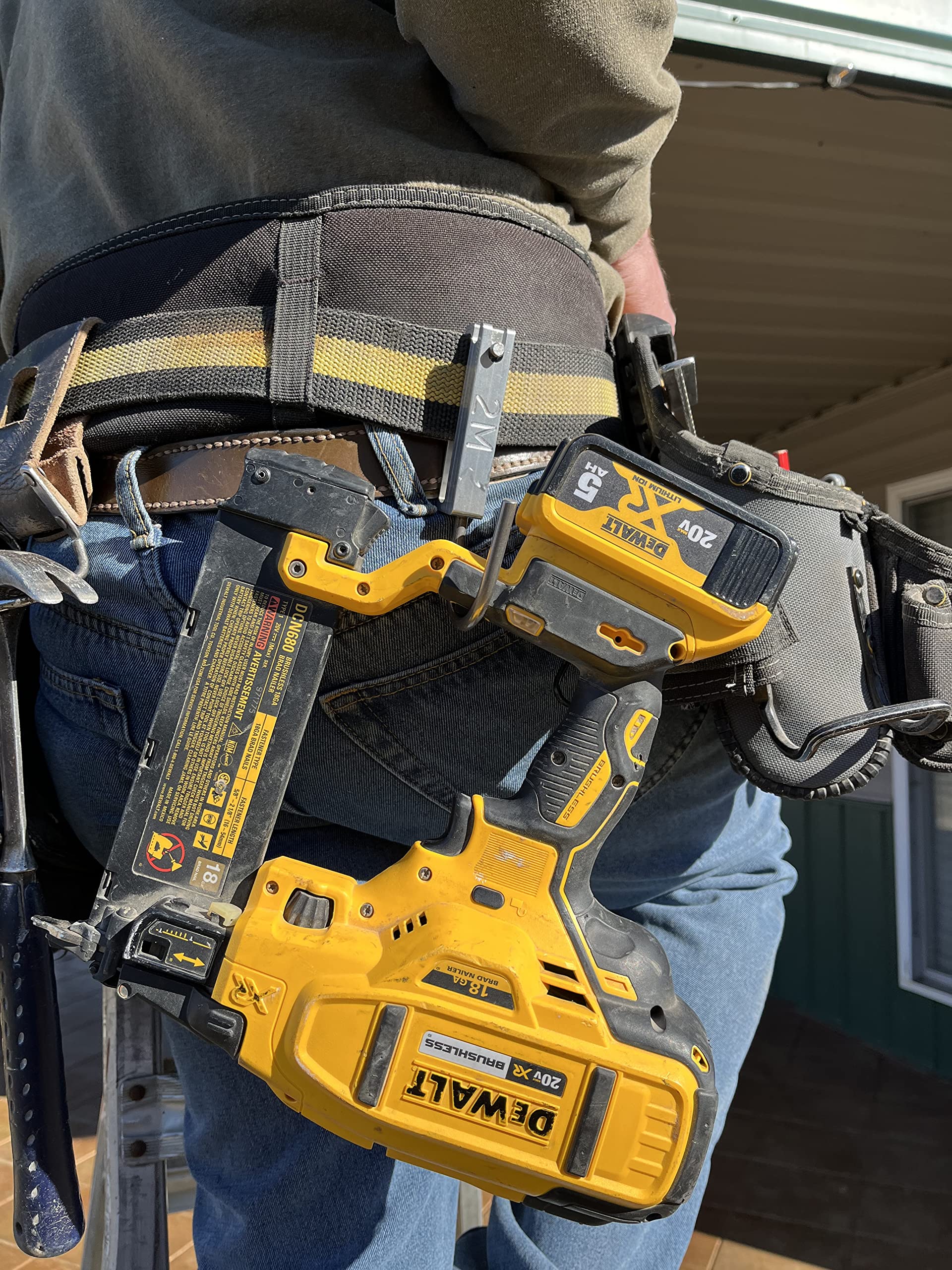 Universal Tool Holder - Heavy Duty Cordless Drill Hook & Belt Holster for Power Tools | Made in USA | Perfect for Construction, DIY & Workshop Organization