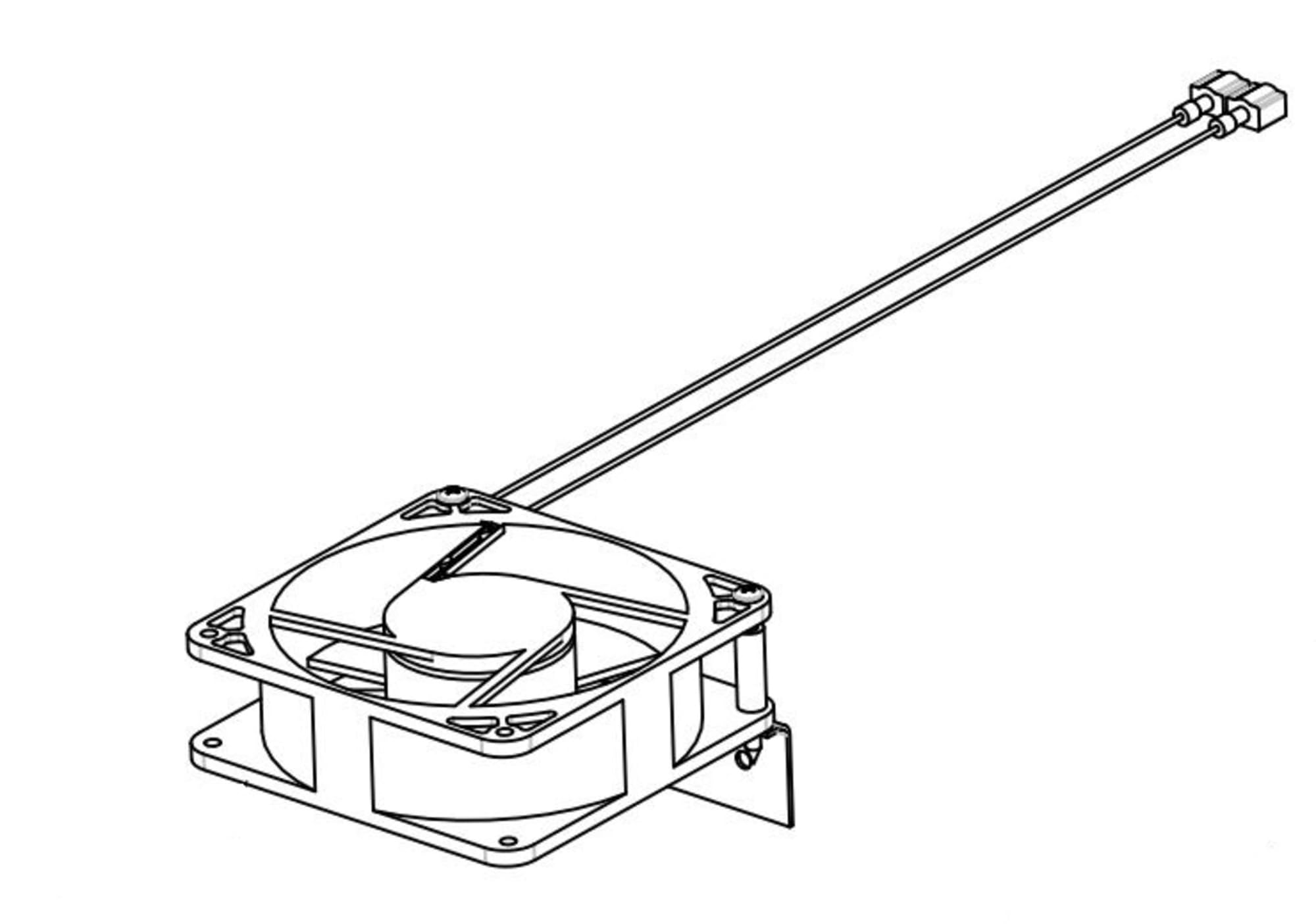 NORCOLD 639702 RV Refrigerator Fan & Bracket Assembly Kit - Replacement for Efficient Cooling in Campers & Motorhomes