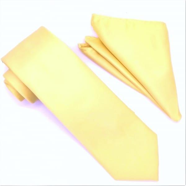 Banana Tie and Hanky Set - Fun Novelty Necktie & Pocket Square Gift for Men - Perfect for Costume Parties, Themed Events & Gag Gifts