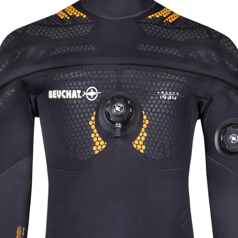 Beuchat Iceberg Pro Dry 4mm Wetsuit for Scuba Diving & Spearfishing - Cold Water Diving Gear for Men & Women