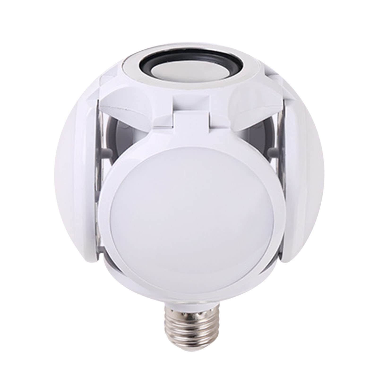 LED Folding Bulb with Bluetooth Speaker - Portable Color Changing Party Light with Remote Control for Home, Stage, and Outdoor Atmosphere Lighting