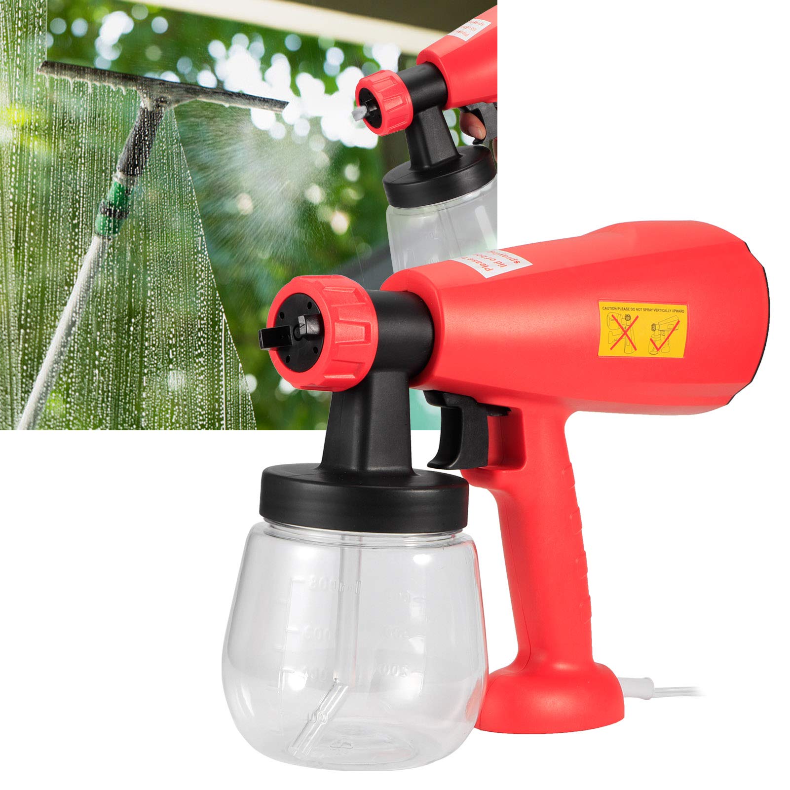Evonecy 800Ml Electric Spray Bottle - Large Capacity Handheld Sprayer for Home Cleaning, Car Washing & Glass Cleaning | Portable Mist Sprayer for Office, Garden & Outdoor Use (British Flag Design)
