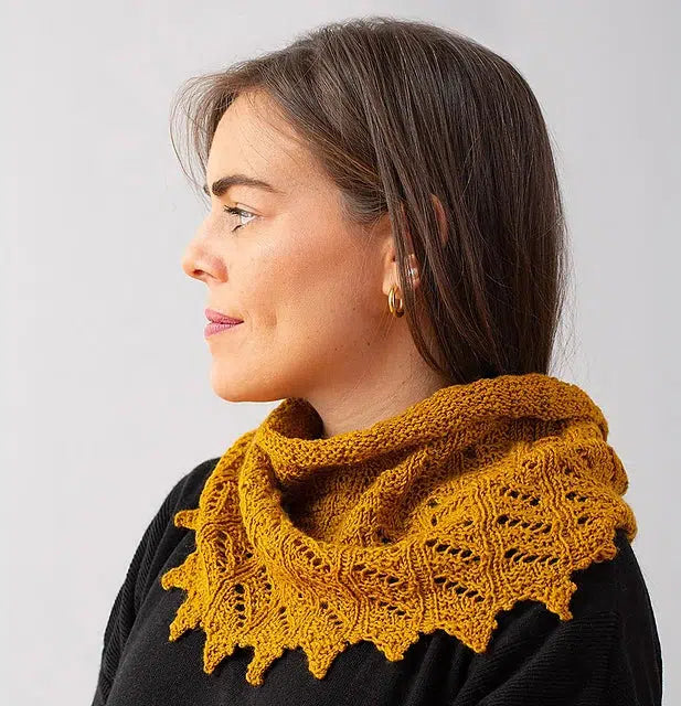Decorative Cowl Knitting Pattern - Harvest Fingering Weight Yarn for Cozy Winter Scarves & Autumn Accessories