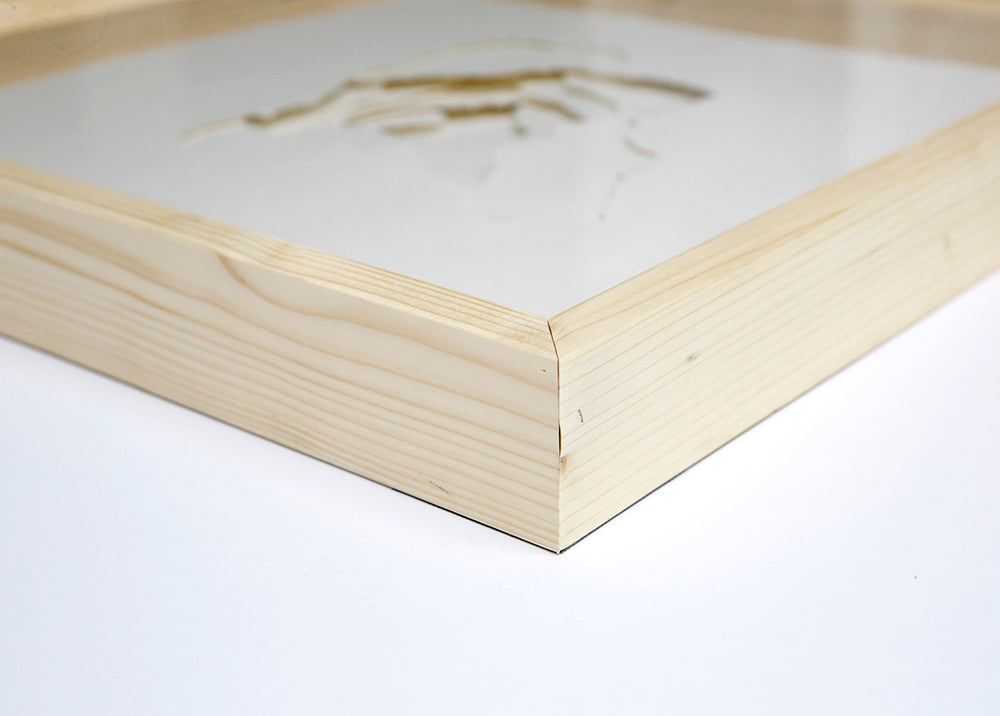 Time Crack III - Modern Paper Wall Art Decor, 51x51cm, Beob3012c - Perfect for Living Room, Bedroom & Office Decor