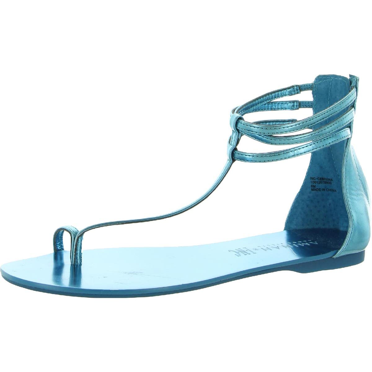 INC Women's Cebrena Toe Loop Ankle Strap Evening Sandals - Elegant Heels for Parties, Weddings & Date Nights - Comfortable Dress Shoes for Women