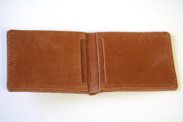 Leather Notes & Cards Wallet in Tan - Slim RFID Blocking Organizer for Business Cards, IDs, and Cash - Perfect for Office, Travel, and Everyday Carry