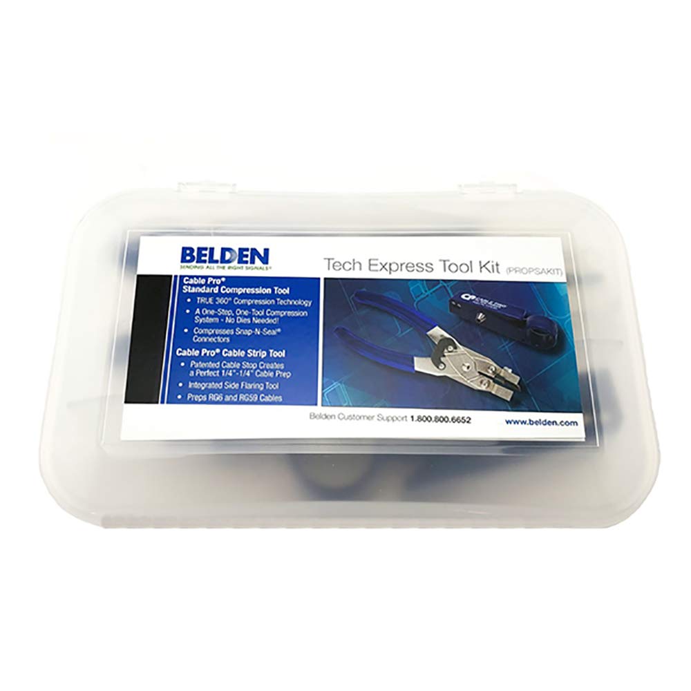 Belden Wire and Cable PROPSAKIT Professional Tool Kit with Cable Stripper - Perfect for Electricians, Network Installers, and DIY Home Projects