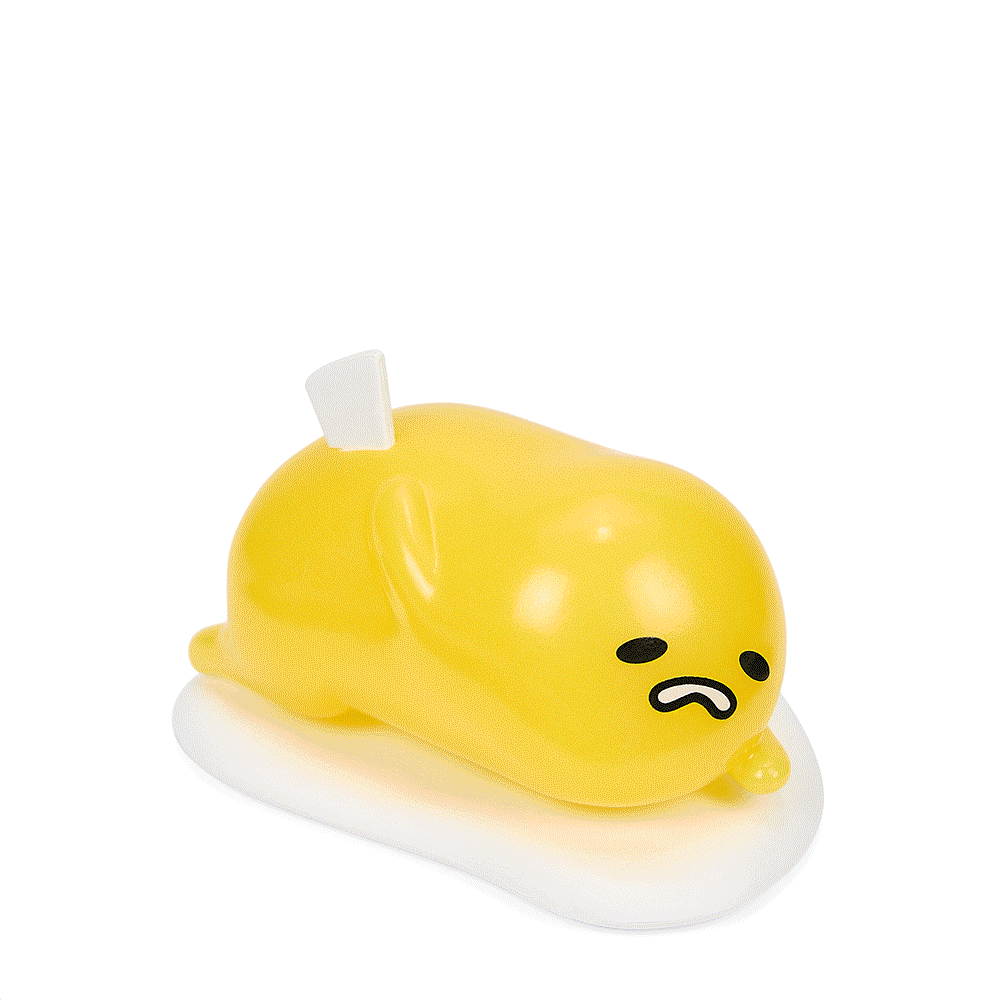 Gudetama Lazy Egg 'Life is Pain' Vinyl Figure 2-Pack - Cute Anime Collectible for Desk Decor, Kawaii Room Display & Sanrio Fan Gifts