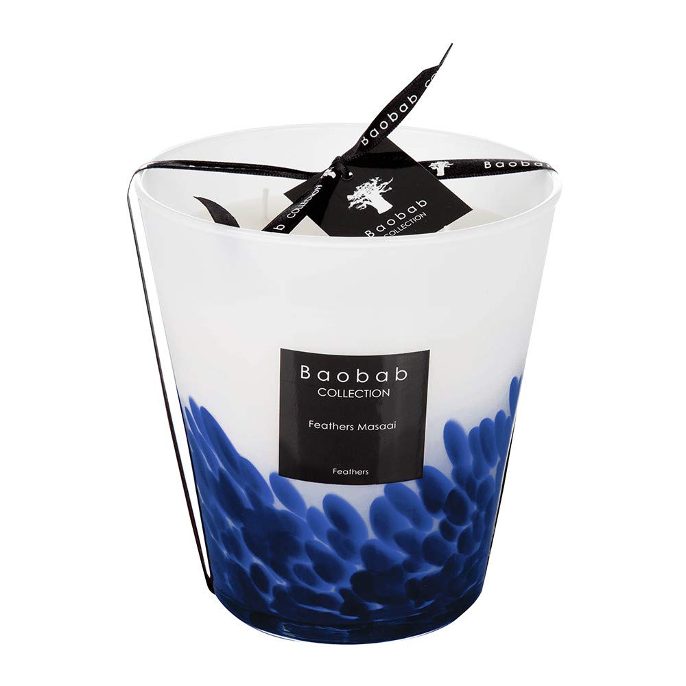 Feathers Touareg Scented Candle - 16cm Handmade Aromatherapy Soy Wax Candle for Home Relaxation, Meditation & Romantic Ambiance