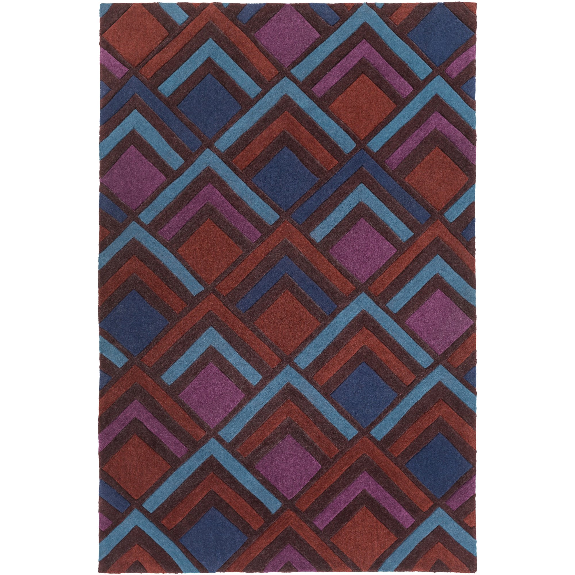 8' Surya Cosmopolitan Round Area Rug in Purple - Perfect for Living Room, Bedroom, or Office Decor