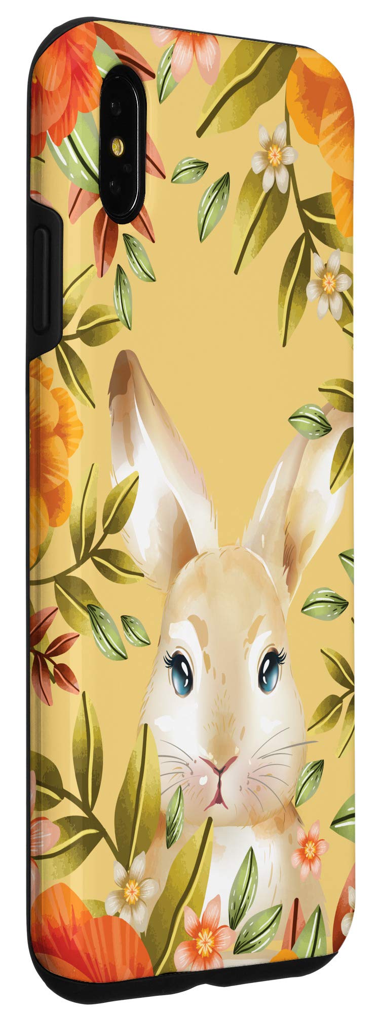 iPhone XS Max Wildflower Floral Phone Case with Cute Bunny Design - Perfect for Spring Fashion & Everyday Protection