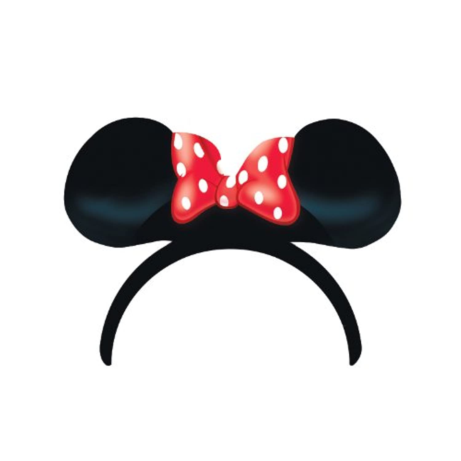 Amscan Disney Minnie Mouse Ears Headband with Red Bow - Perfect for Halloween Costumes, Cosplay, and Disney Theme Parties