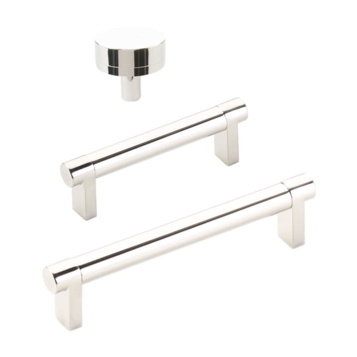 Smooth Select Polished Nickel Cabinet Knobs and Drawer Pulls - Premium Kitchen & Bathroom Hardware for Modern Home Decor