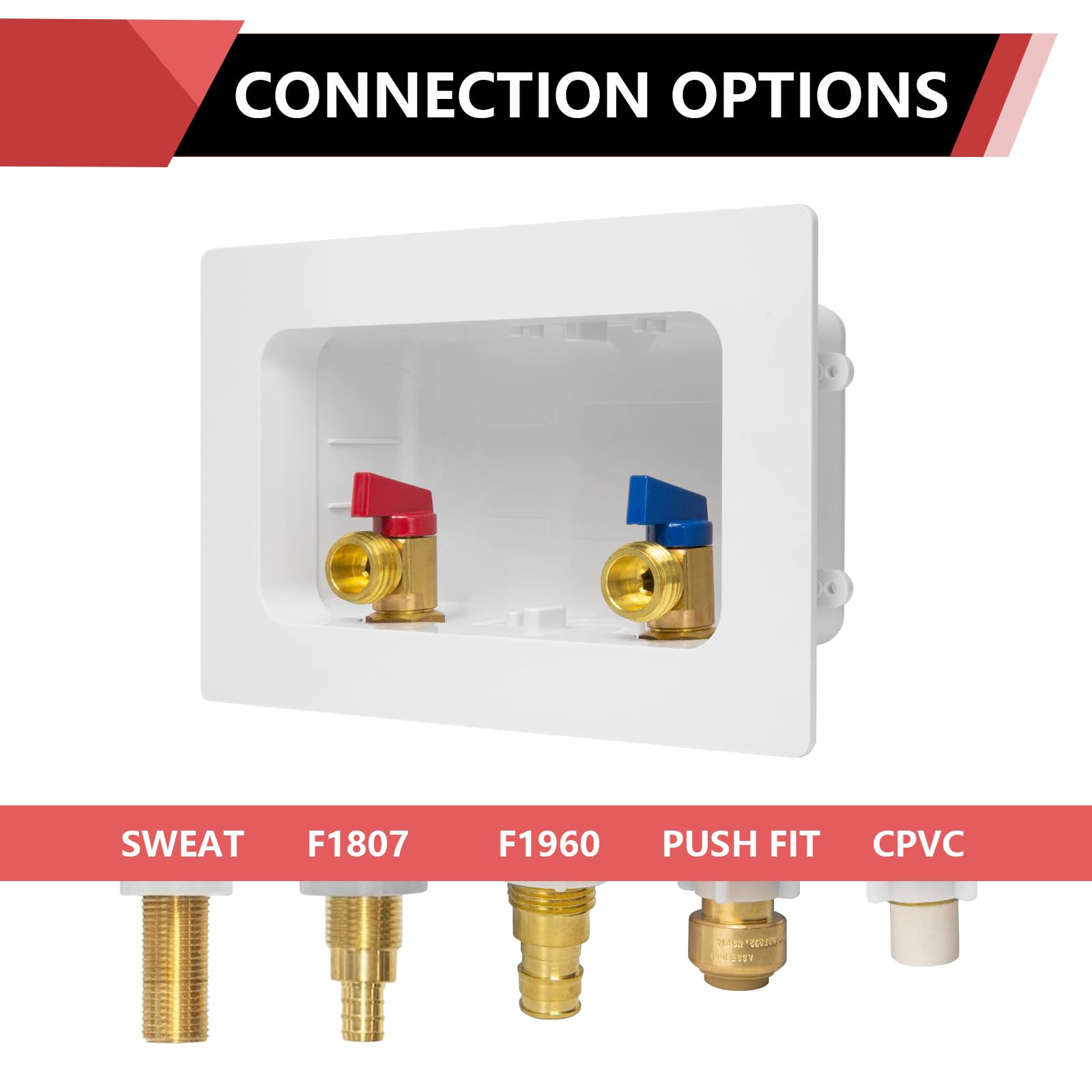 EFIELD Washing Machine Outlet Box - 1/2