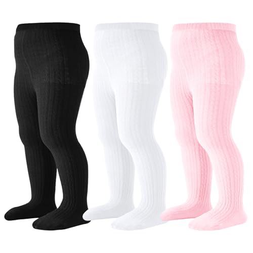 Black/White/Pink, 3 Pack