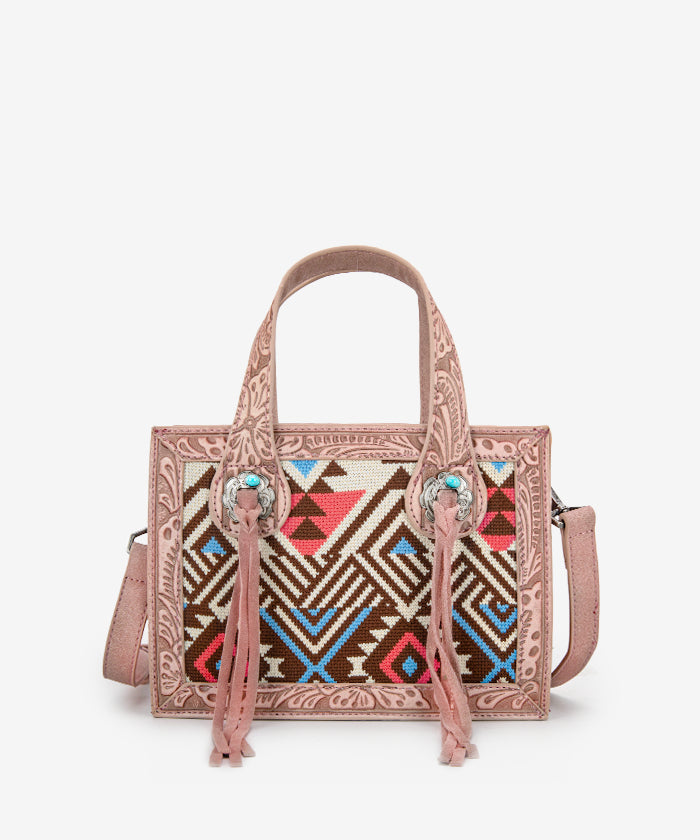 Montana West Southwestern Crossbody Purse for Women - Stylish Leather Shoulder Bag with Tribal Pattern - Perfect for Travel, Shopping & Everyday Use