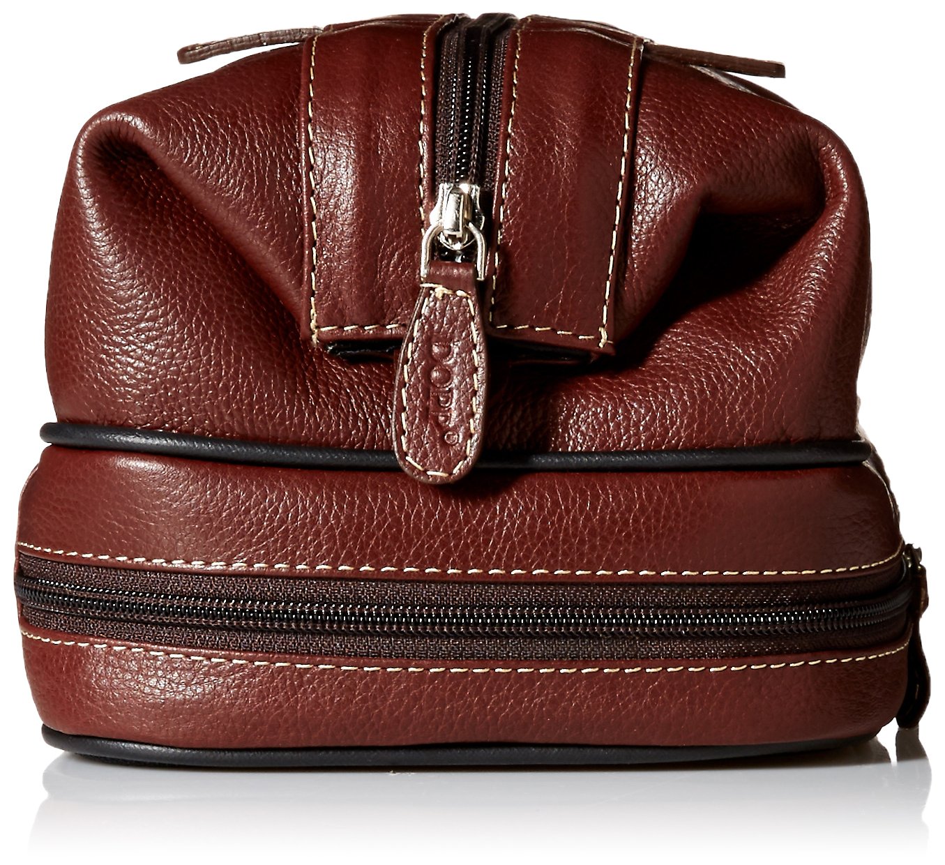 **Premium Leather Dopp Kit for Men - Country Saddle Travel Toiletry Bag (Brown, One Size) - Ideal for Business Trips, Gym, & Weekend Getaways**
