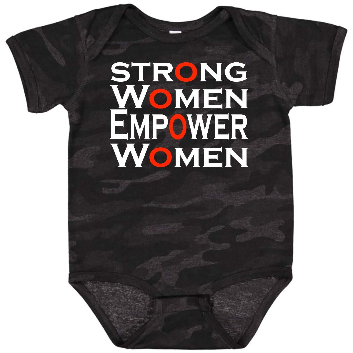 Inktastic Strong Women Empower Women Baby Bodysuit - Cute Feminist Outfit for Girls & Toddlers - Perfect for Playdates, Daycare & Family Photos