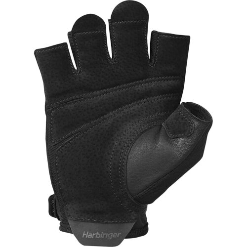 Harbinger Unisex Power Gloves 2.0 - Black Weight Lifting Gloves for Gym, Cross Training & Workout - Enhanced Grip & Wrist Support for Weightlifting, Pull-Ups & Fitness Training