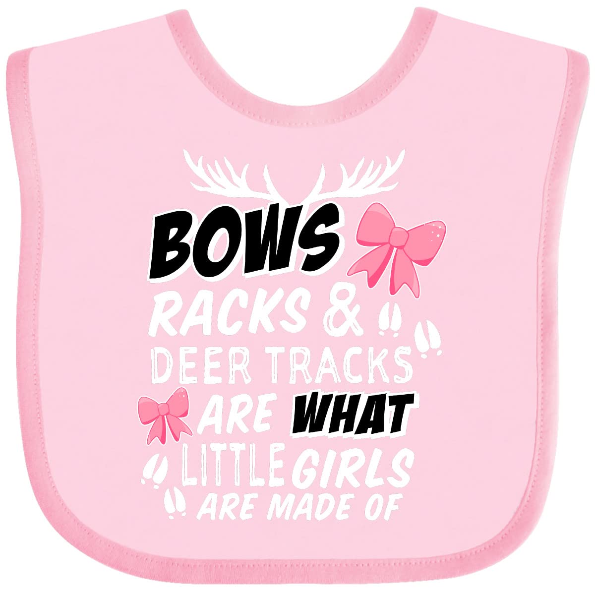 Inktastic Hunting Season Bows Racks & Deer Baby Bib - Cute Hunting-Themed Bib for Babies & Toddlers - Perfect for Hunting Enthusiast Families, Outdoor Adventures & Themed Parties
