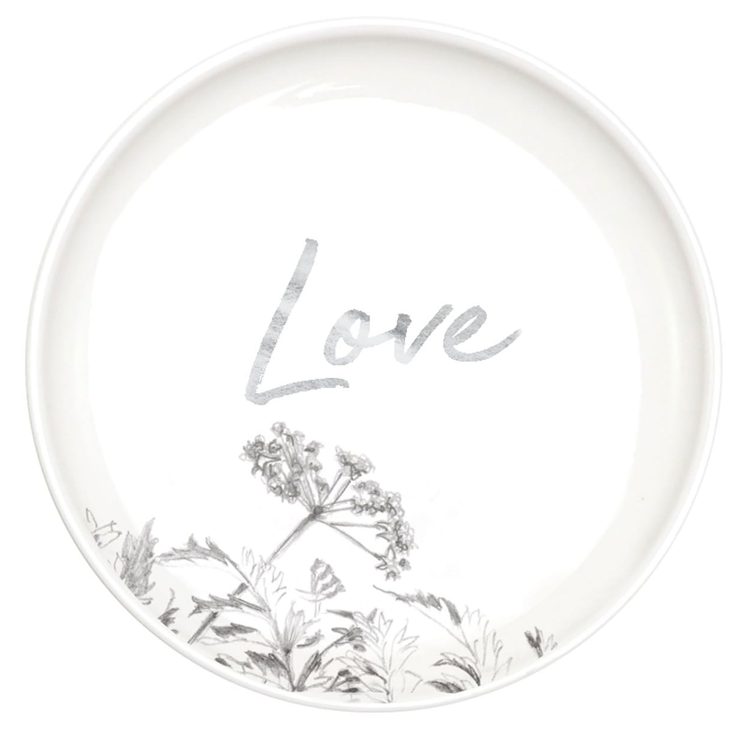 Elegant Splosh Wedding Love Trinket Plate - Romantic Couples Gift for Anniversaries, Engagements & Bridal Showers - Perfect for Wedding Decor, Table Centerpieces & Keepsake Display