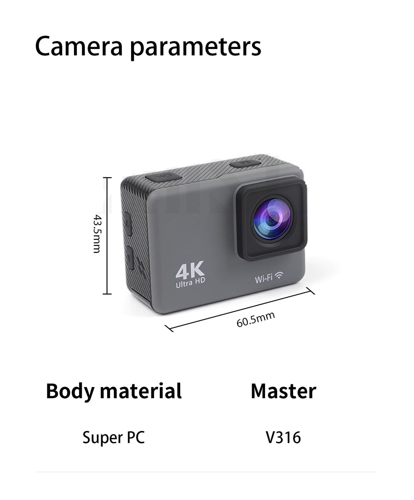 MZZYG 4K WiFi Action Camera with Remote Control, Electronic Image Stabilization (EIS), Waterproof for Diving, Hiking, Cycling & Outdoor Sports - Perfect for Vlogging, Travel Adventures & Extreme Sports (Memory Card Not Included)